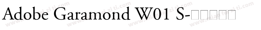 Adobe Garamond W01 S字体转换